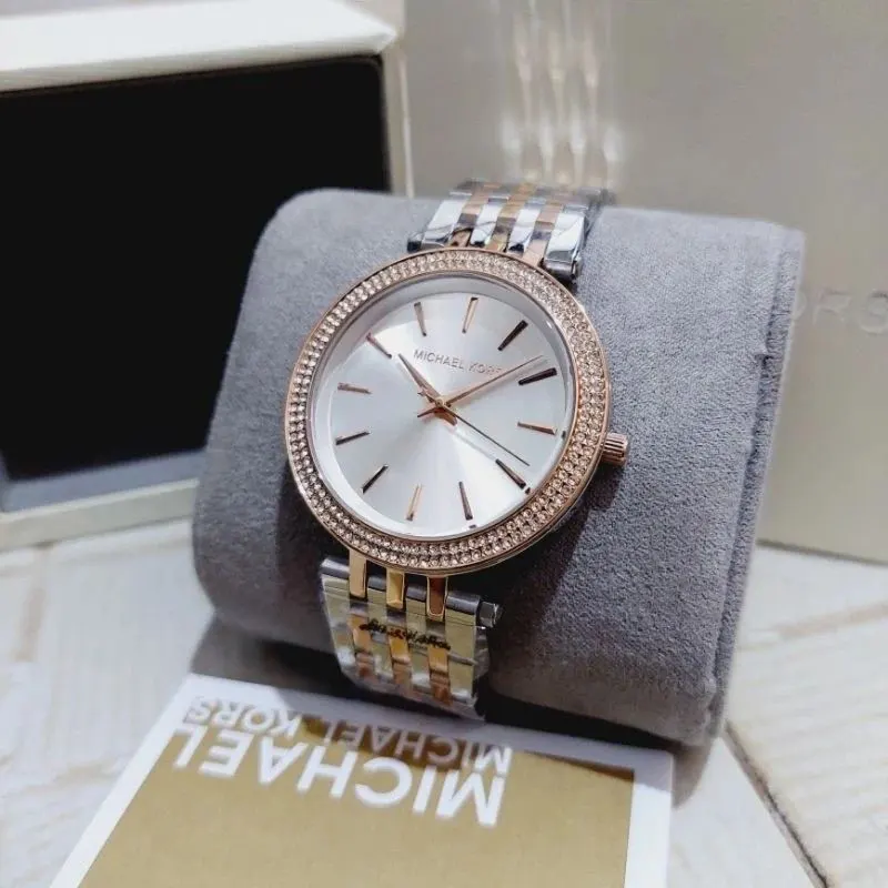 Michael Kors Darci Silver Dial Fashion Ladies Watch- MK3203